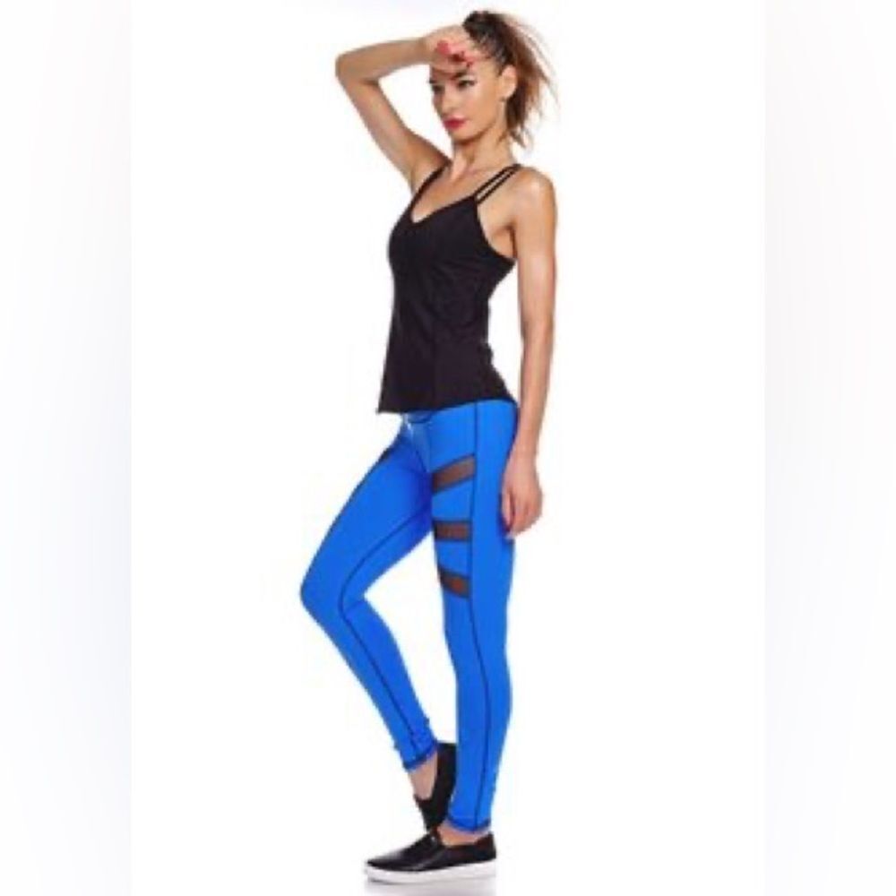 Nina B Rose Blue Women's Leggings